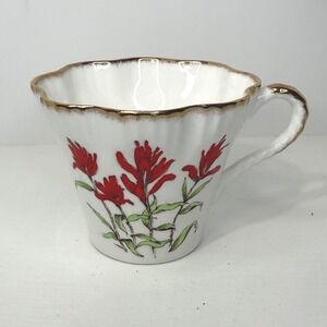 Salisbury Yellowstone Park Indian Paint Brush Fine Bone China Cup Made England